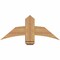 Ekena Millwork Bellingham Timber Gable Bracket, Western Red Cedar, 36"W x 15"H x 5 1/2"D x 5 1/2"F, 10/12 Pitch GBW036X15X0606BEL00SWR - alternate 1